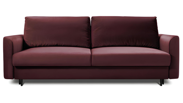 Three-seater sofa bed with modern design