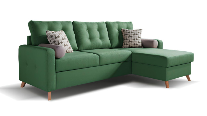 Modern corner sofa with bed function