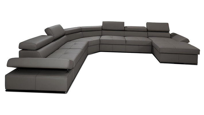 XXL corner sofa design series 100% Italian leather