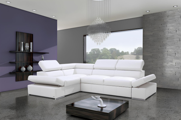 Modern corner sofa 100% leather