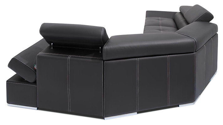 Modern corner sofa made of 100% leather