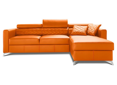Bed function sofa, 100% Italian leather