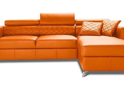 Bed function sofa, 100% Italian leather