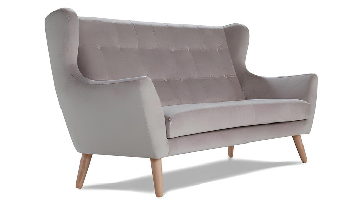 Modern gray 3+1 seater sofa