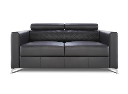 Modern sofa for two people made of 100% Italian leather