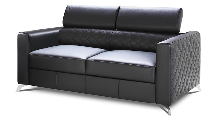 Modern sofa for two people made of 100% Italian leather