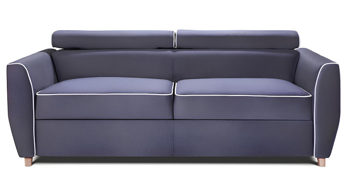 Modern 3+1 sofa made of fabric with bed function