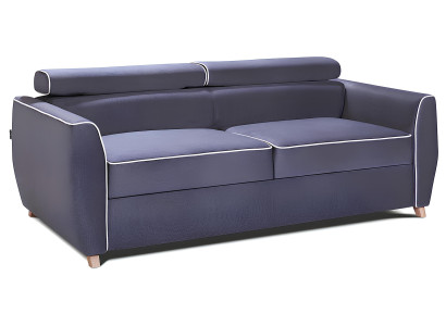 Modern three-seater sofa with bed function