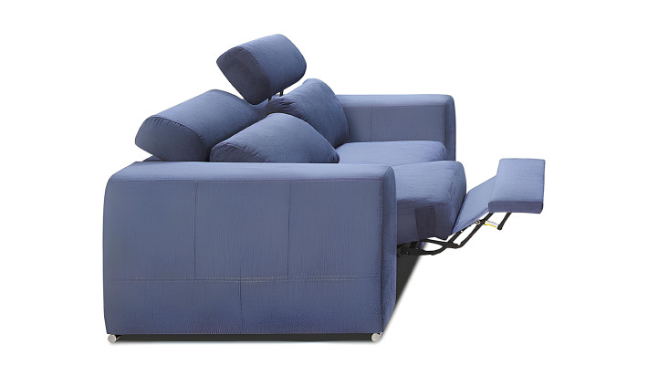 Modern sofa 2.5+1 with fabric and bed function