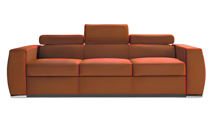 Modern sofa with bed function, upholstered, 2.5-seater, new