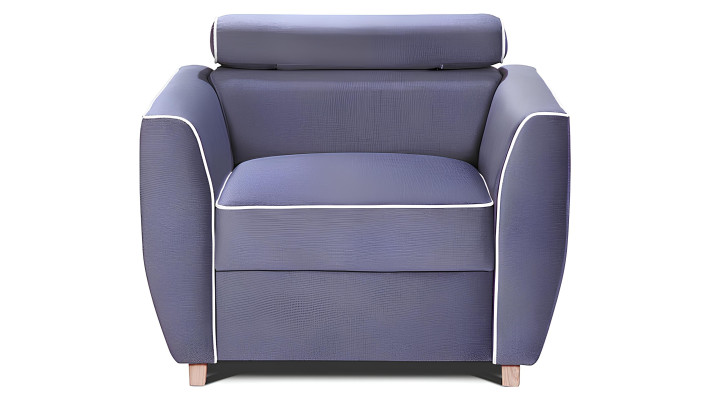 Design fabric armchair for TV room