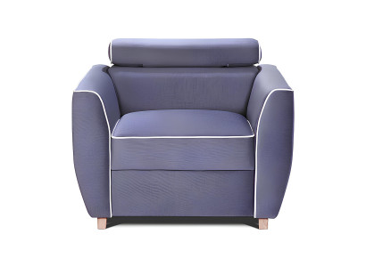Design fabric armchair for TV room