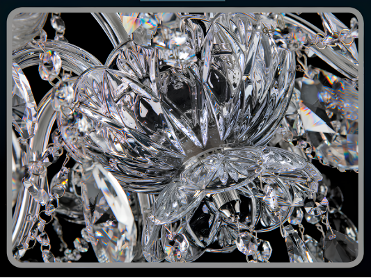 Elite Bohemia table lamp with crystal