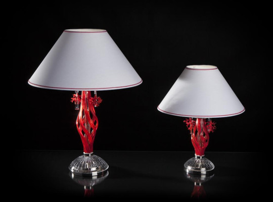 Red table lamps Modern crystal lamps