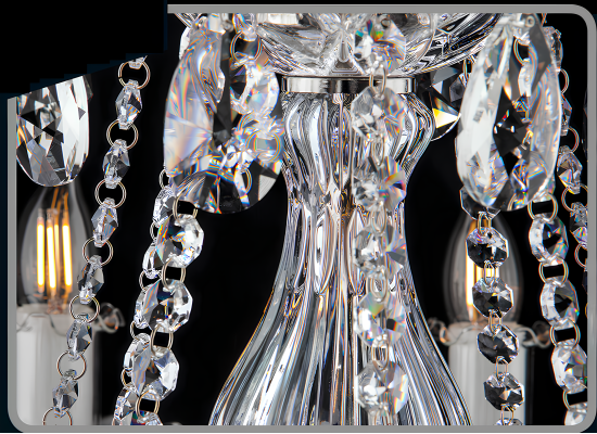 Elite Bohemia crystal table lamp new