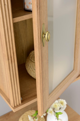 Fali shelf made of solid wood for the kitchen and bathroom