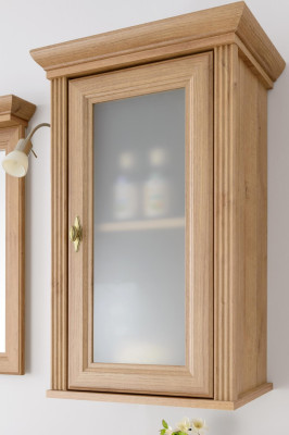 Fali shelf made of solid wood for the kitchen and bathroom