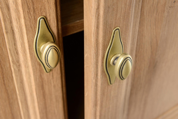 New standalone bathroom furniture, oak, wall-mounted cabinet