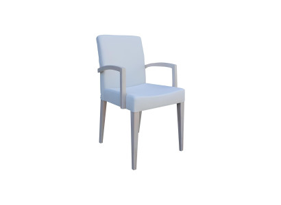 Modern dining chair set with armchair, 4x new
