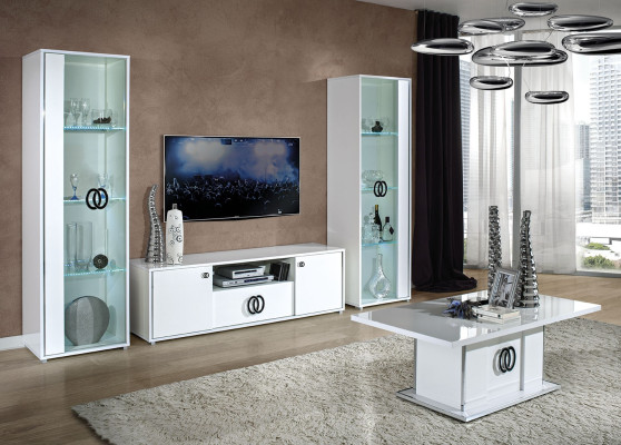 Living room furniture rtv 2x showcase modern design tv set 3 pieces