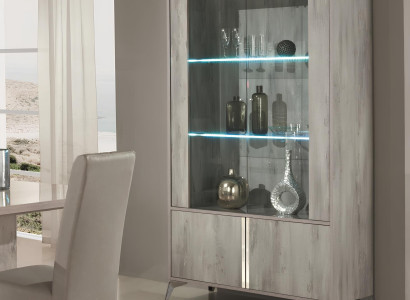 2-door display cabinet design furniture glass