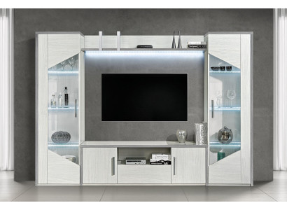 4-piece modern living room furniture set display cabinet new wood group