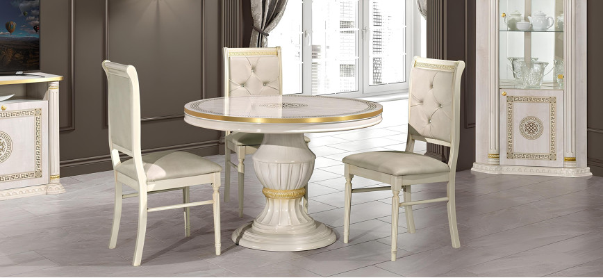 Corner dining table and chair set RTV 6 pieces