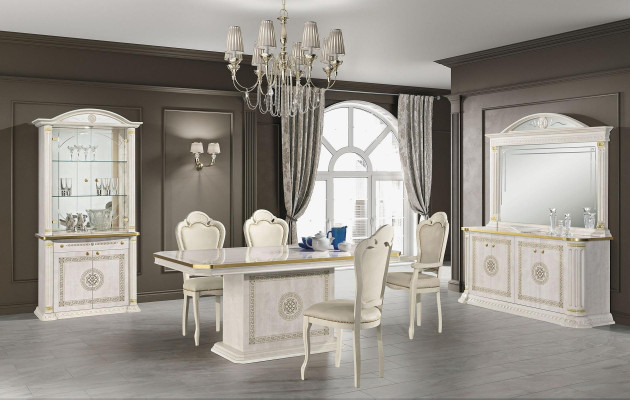 Luxury modern design classic dresser mirror buffet furniture set