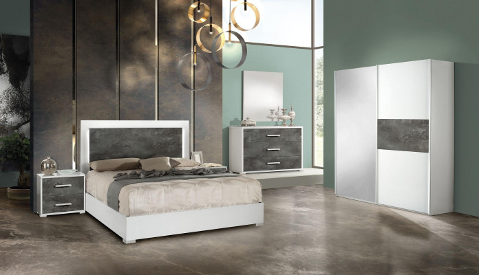 Lusso Doppio Hotel Design Bed Modern Wood 160x200cm New Hotel