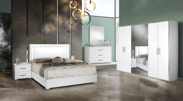 Modern 6-door wardrobe design wood Italy new