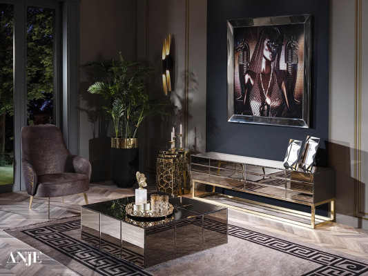 Luxurious sofa set RTV TV stand three-seater armchair modern sofas new
