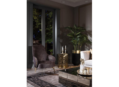 Modern stainless steel armchair Comfort individual for living room furniture