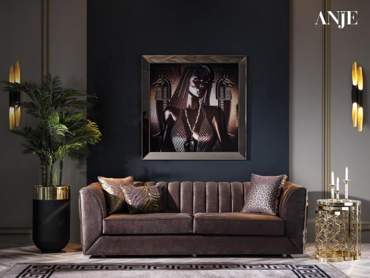 Modern luxury stainless steel sofa set for living room new