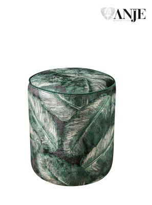 Luxury green ottoman for upholstered living room furniture