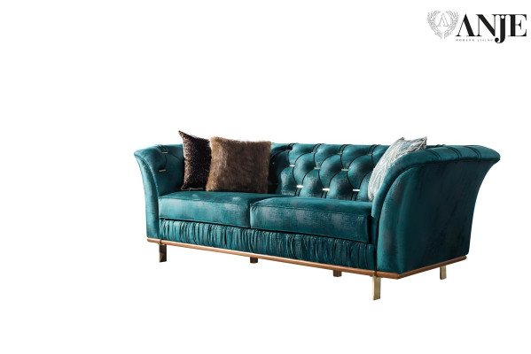 Modern luxury turquoise sofa for the living room