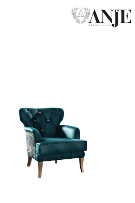 Luxury design armchair for living room, individual armchair, upholstered furniture, new