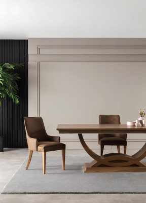 Luxury dining table set with table and chairs, nightstand, 7 pieces