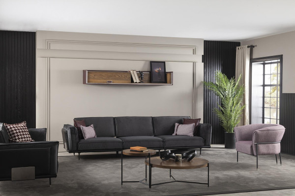 Luxury comfortable sofa set for the living room, club sofas, furniture, purple sofa