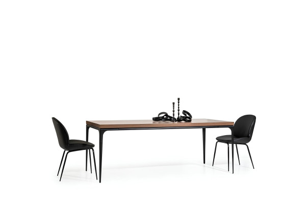Luxury dining set, table with 4 folding chairs