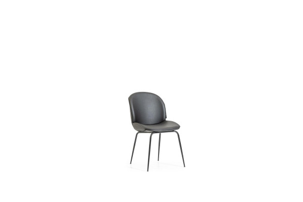 Black modern hanging chair for ceilings