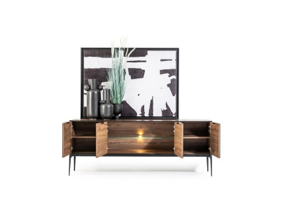 Modern furniture with mirror and storage space