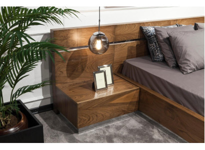 Perfect bedroom furniture set, which includes a wardrobe, nightstands, and a bed made of 4 parts