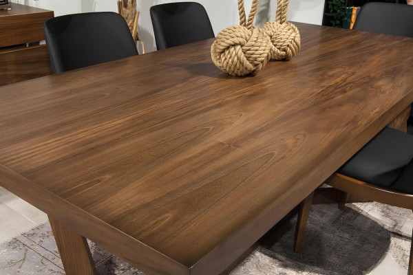 9-piece dining set with table, chairs, and furniture