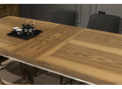 9-piece dining set with table, chairs, and furniture