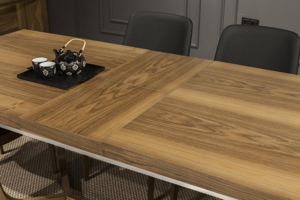 Modern and practical wooden dining table