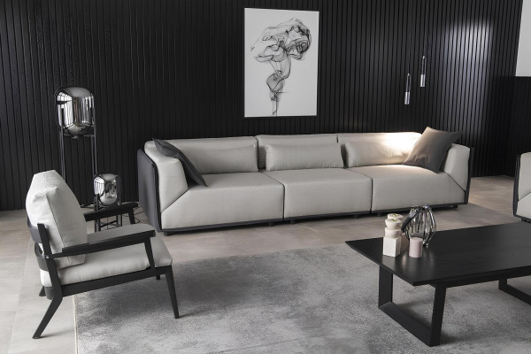 Luxury sofa, hotel quality sofa 3211 table