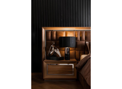Perfect bedroom furniture set, which includes a wardrobe, nightstands, and a bed in 5 pieces.