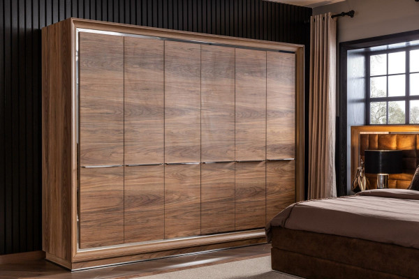 6-door wardrobe for the bedroom