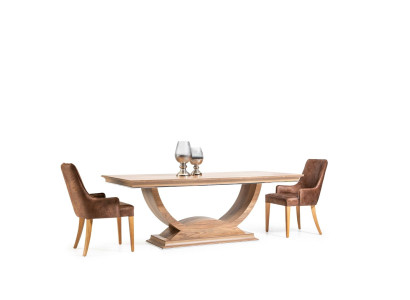 Elegant dining table with legs
