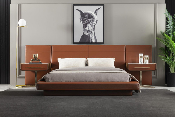 Practical nightstand with modern storage space